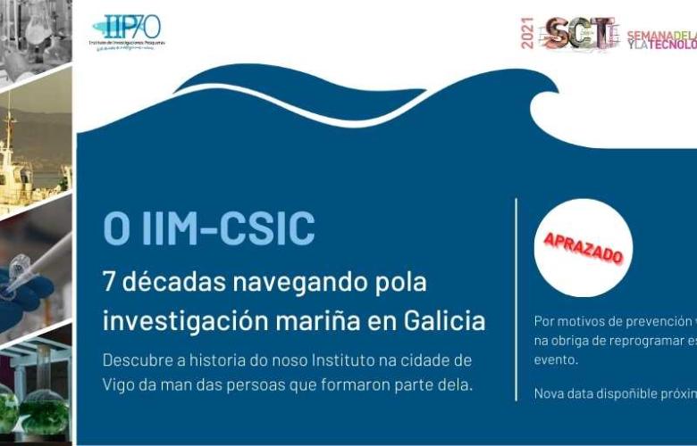 Cartel do evento do 70 aniversario do IIM-CSIC