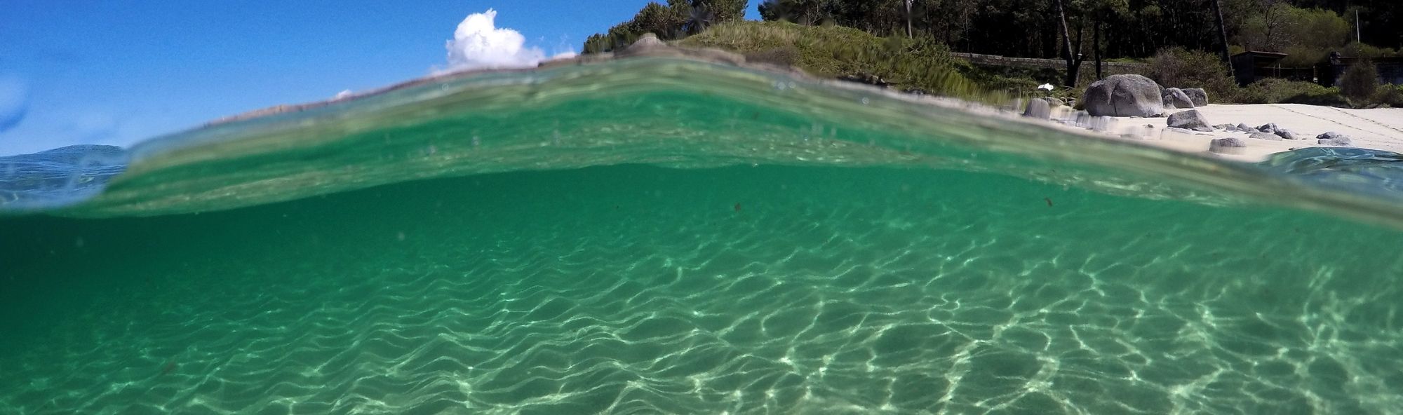 Interfase aire-auga.