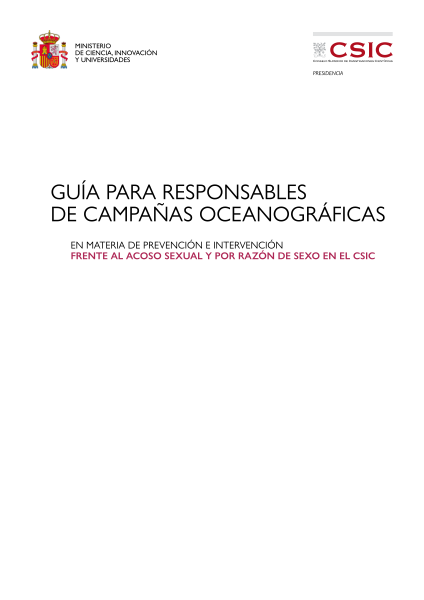 Acoso Guia Para Respons Camp Oceano