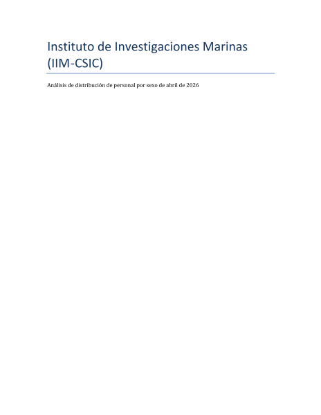 Datos Desagregados Por Sexo Iim Csic