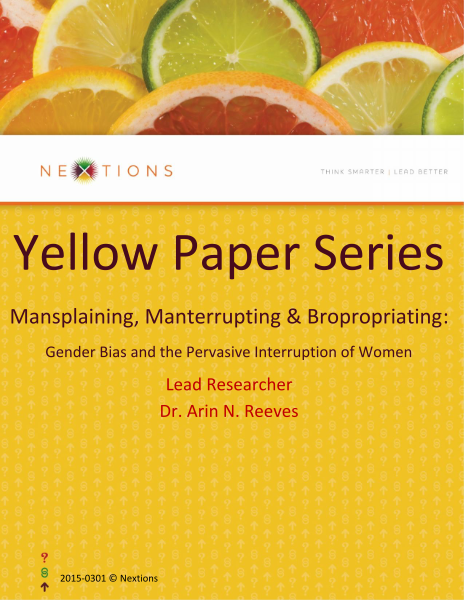 Manterruption Mansplaining Y Bropropriating (arrastrado)