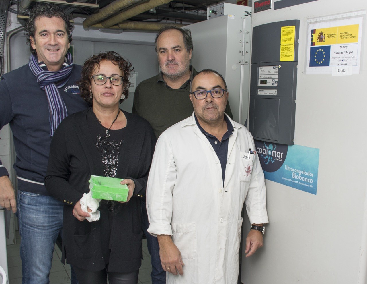 La Unidad Técnica de Biobanco del IIM-CSIC celebra diez años de certificación de calidad al servicio de la investigación marina