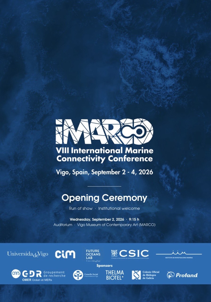 Vigo hosts iMarCo 2026 from tomorrow, the international conference on aquatic ecosystem connectivity co-organised by the Universidade de Vigo and IIM-CSIC
