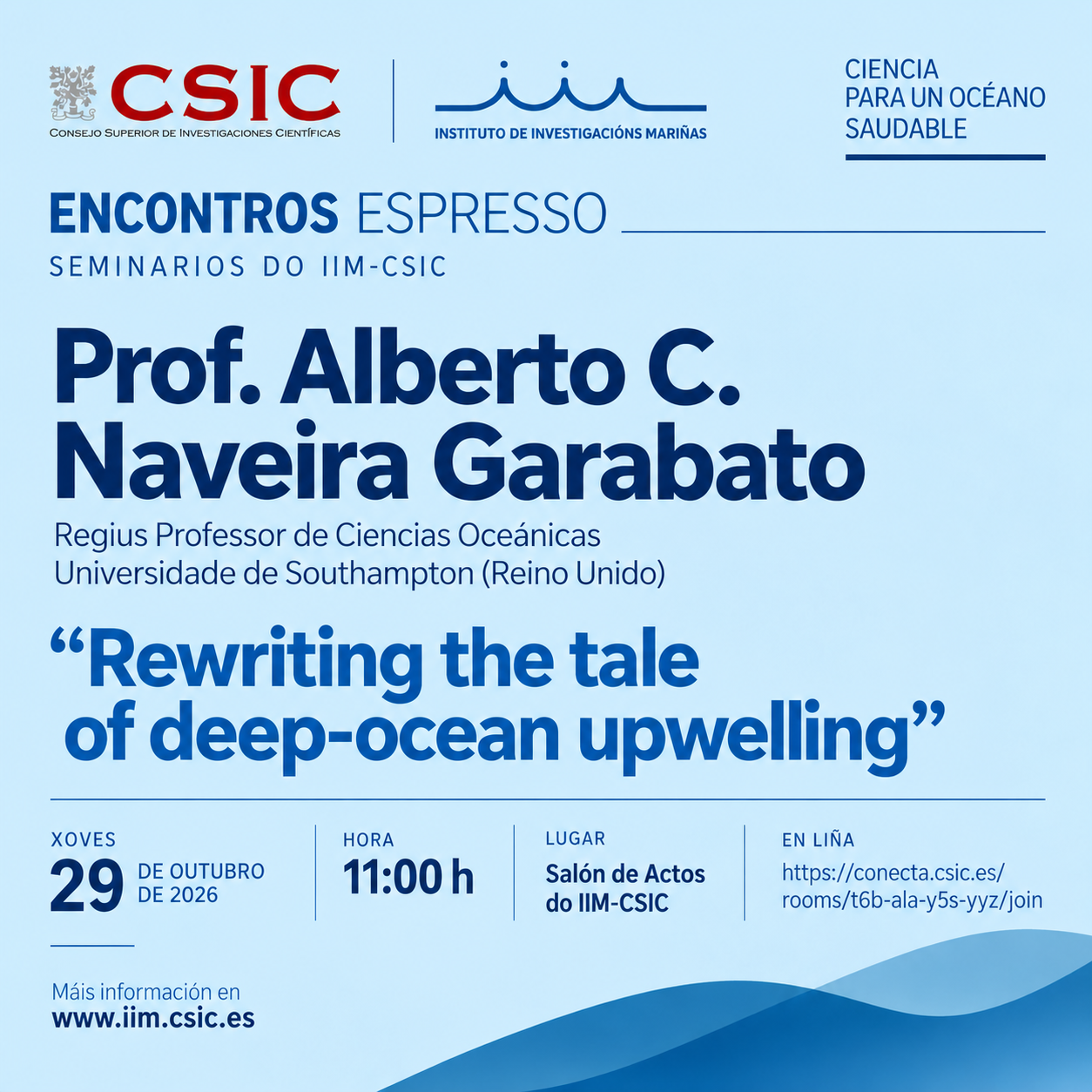Encontros Espresso: Prof. Alberto C. Naveira Garabato — Rewriting the tale of deep-ocean upwelling